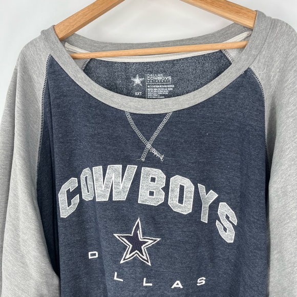 Dallas Cowboys Crewneck Sweatshirt Vintage Plus Size - Picture 2 of 4